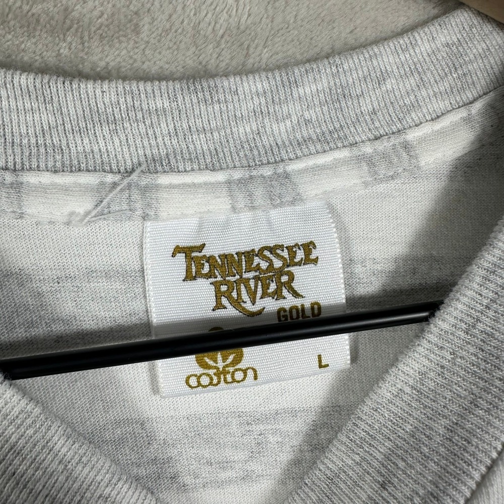 Vintage 90s Penn State Spellout Crest‎ Striped T-Shirt Mens L Made In USA Grey - Picture 2 of 8